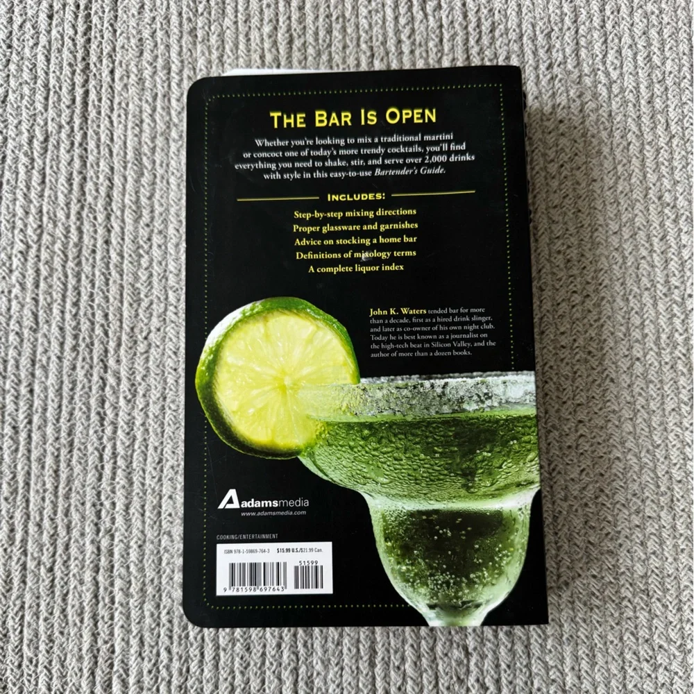 Set/2 Mixology Bartender Cocktail Recipe Books for Holidays Parties Christmas